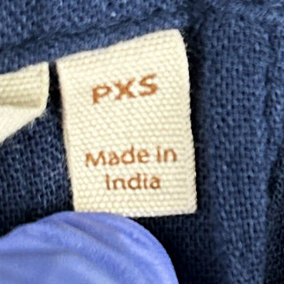 Soft Surroundings Gauze Pull-On Wide Leg Navy Blue Pants Size PXS Petite - Picture 9 of 13